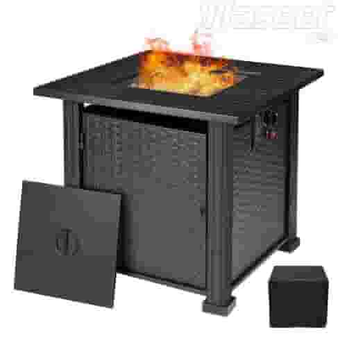 Outdoor gas pit table