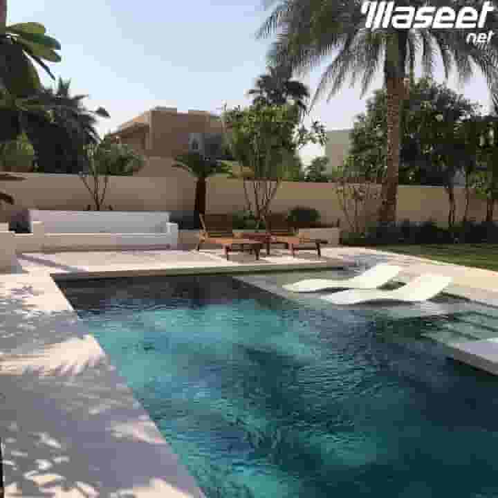 Implementation of swimming pools and landscaping