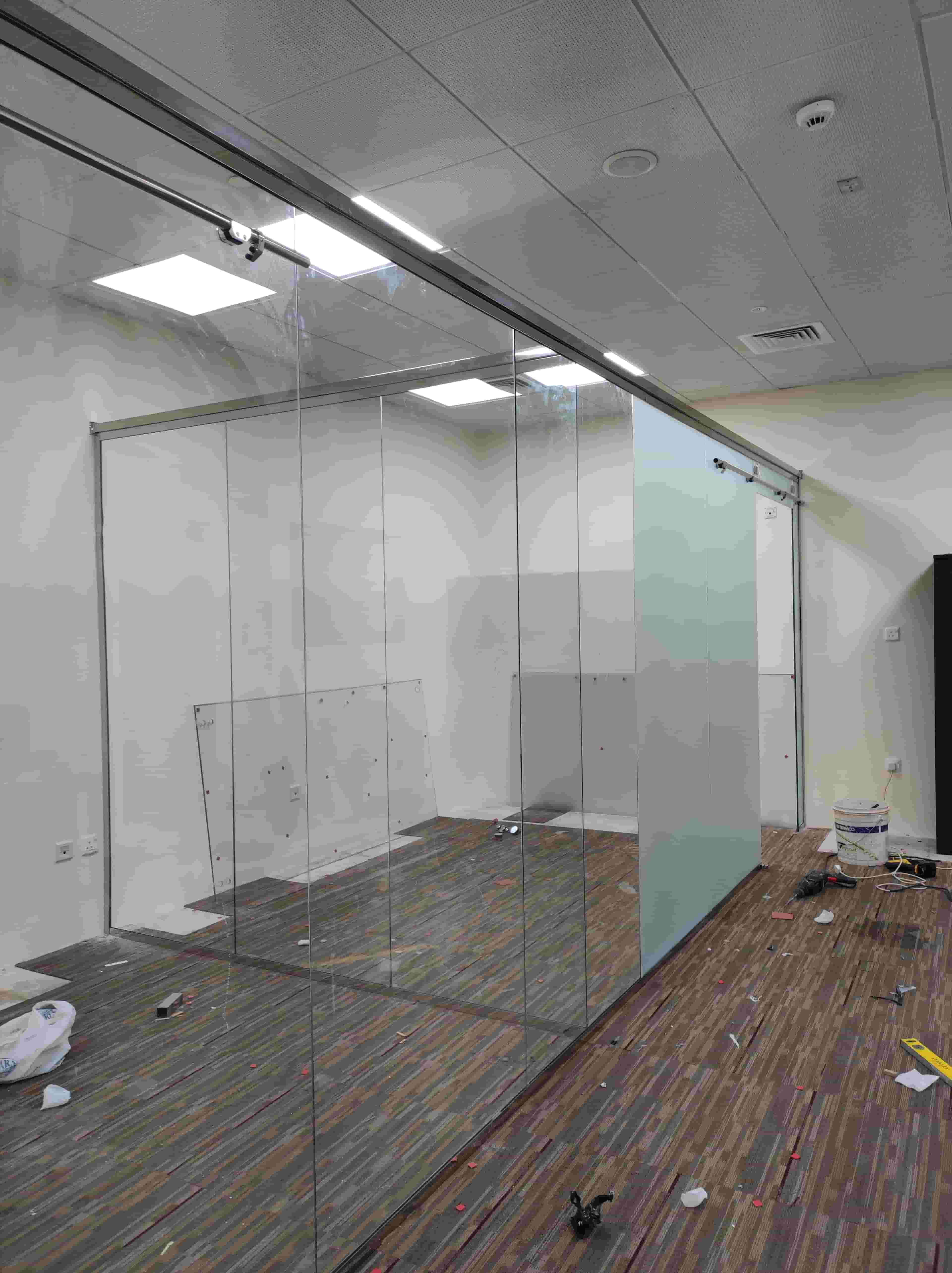 Supply and installation of glass
