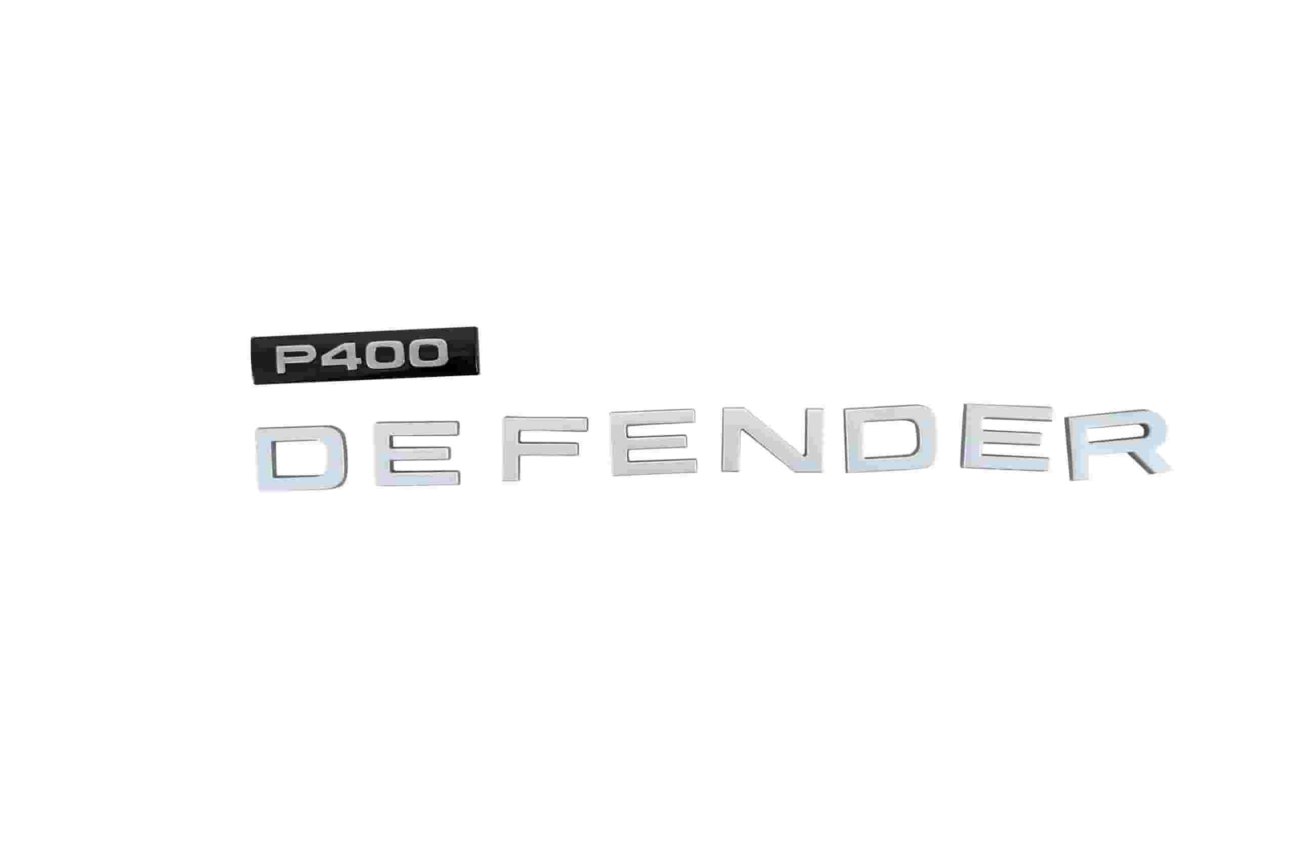 Land Rover Defender badge lettering with back cover