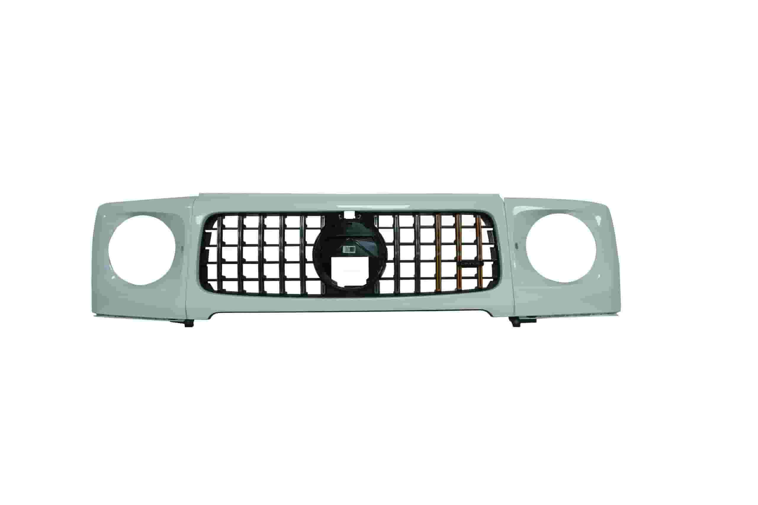 Mercedes G63 Front Grille Headlight Cover Gloss Snow White