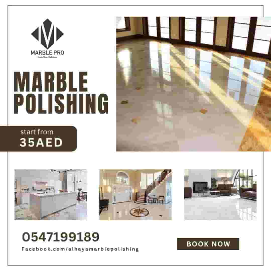 Marble polishing and restoration services in Ajman
