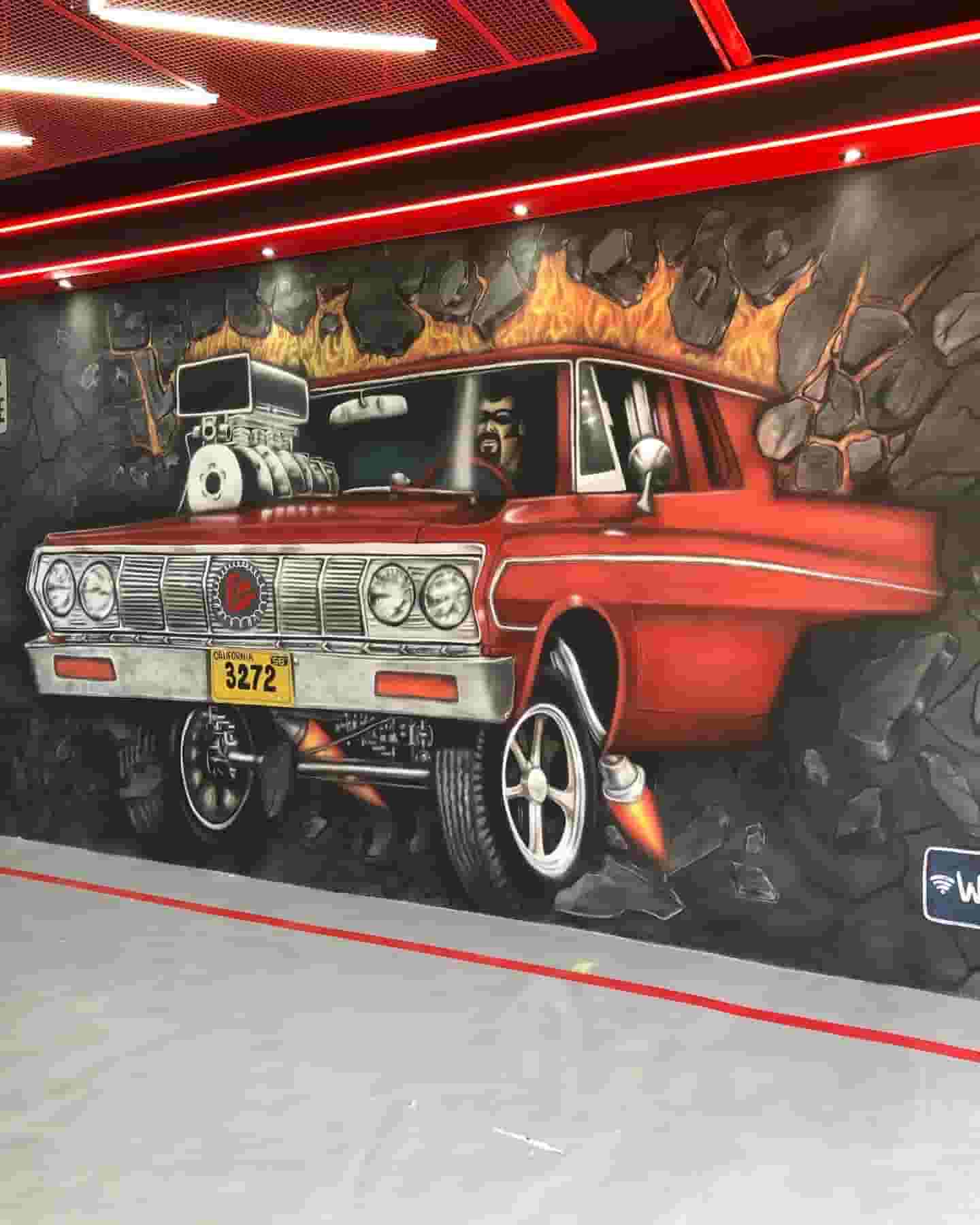 The art of painting murals and paintings
