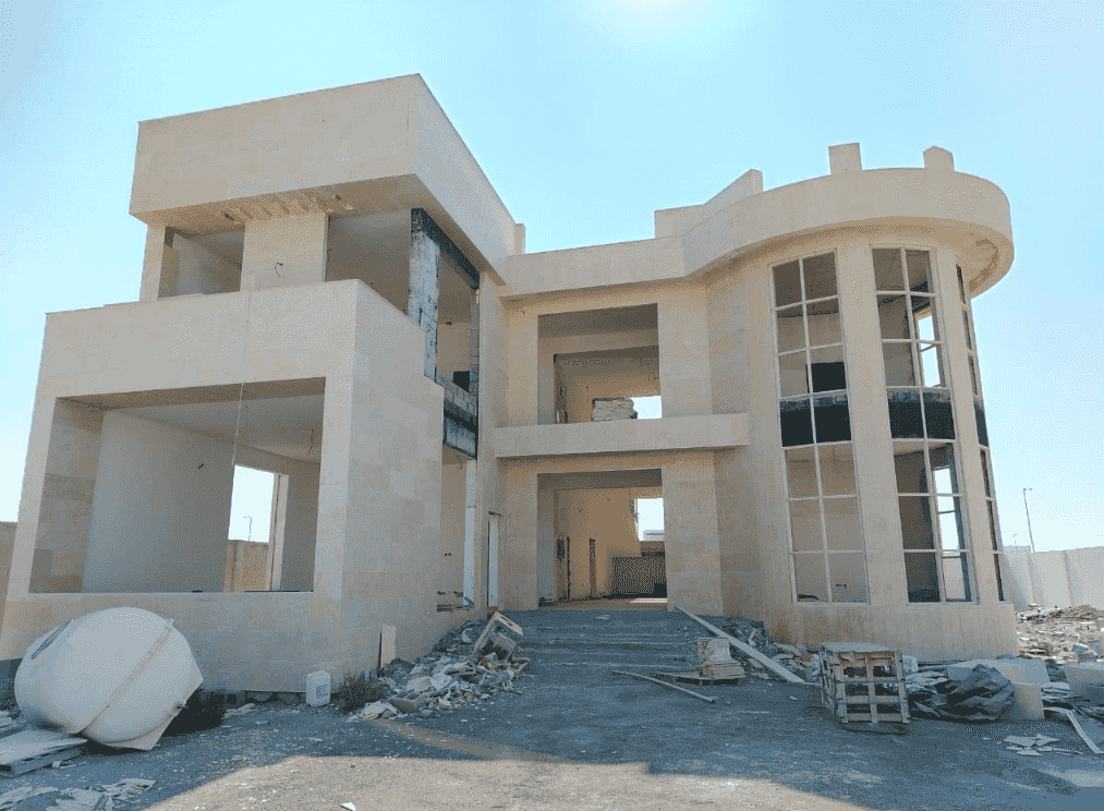 For sale a new villa under construction in Riyadh, south of Al Shamkha