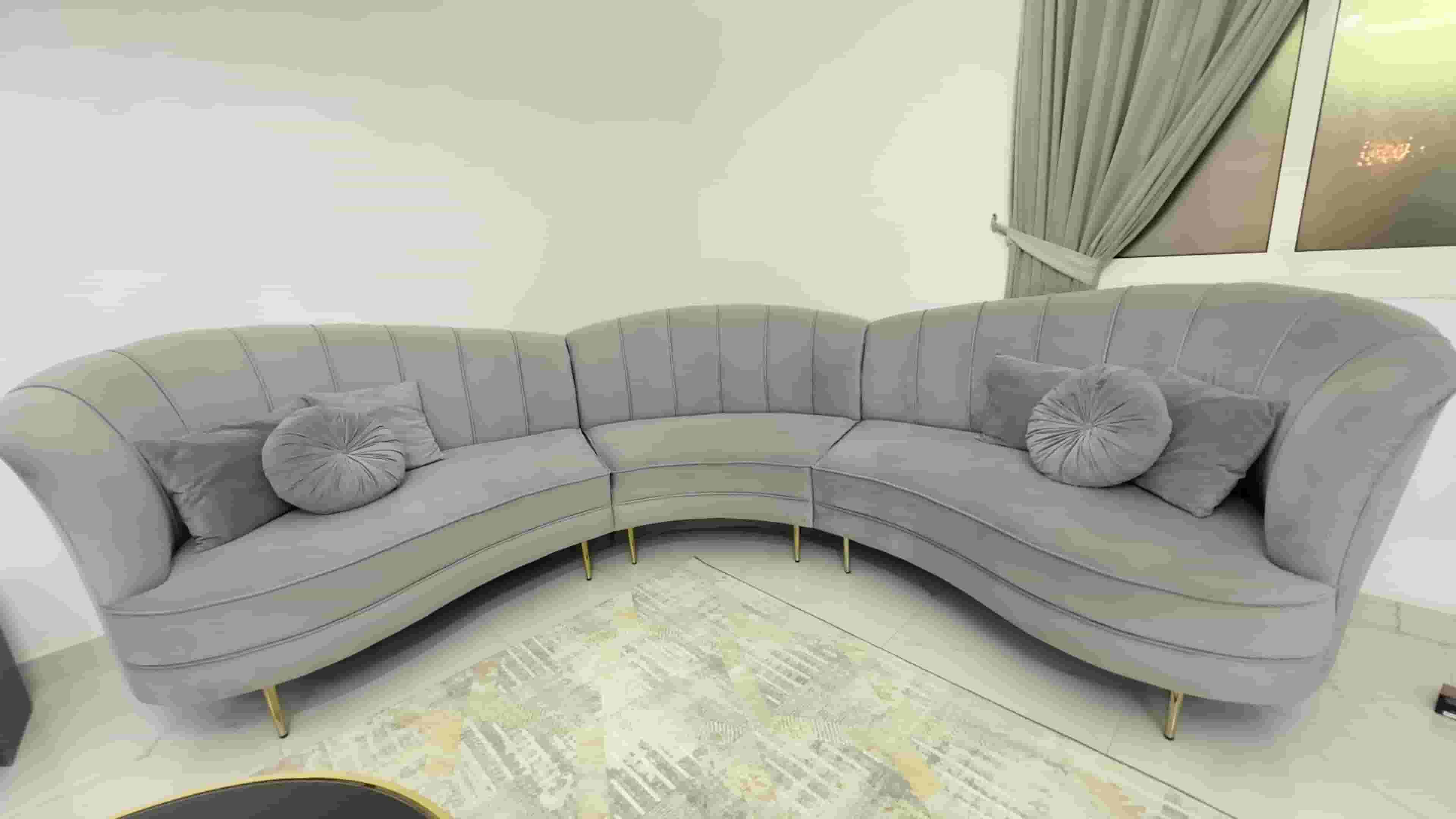 Grey side sofa