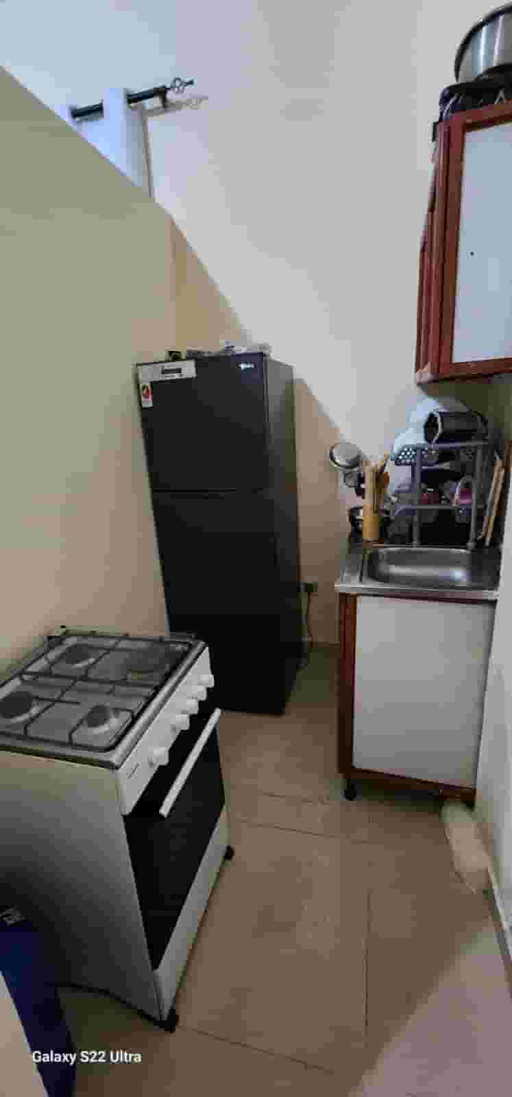For rent a furnished studio including water, electricity and maintenance overlooking