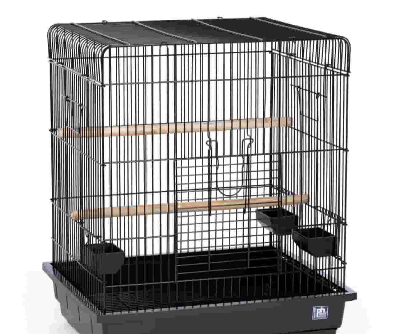 A large bird cage in excellent condition