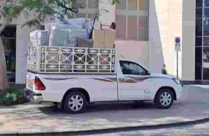 Moving furniture and wrapping houses