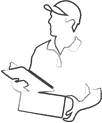 A delivery representative is required with a car 