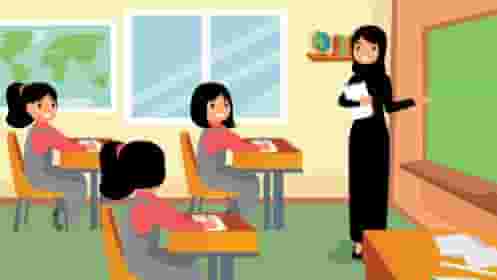 Teacher teaching all subjects 