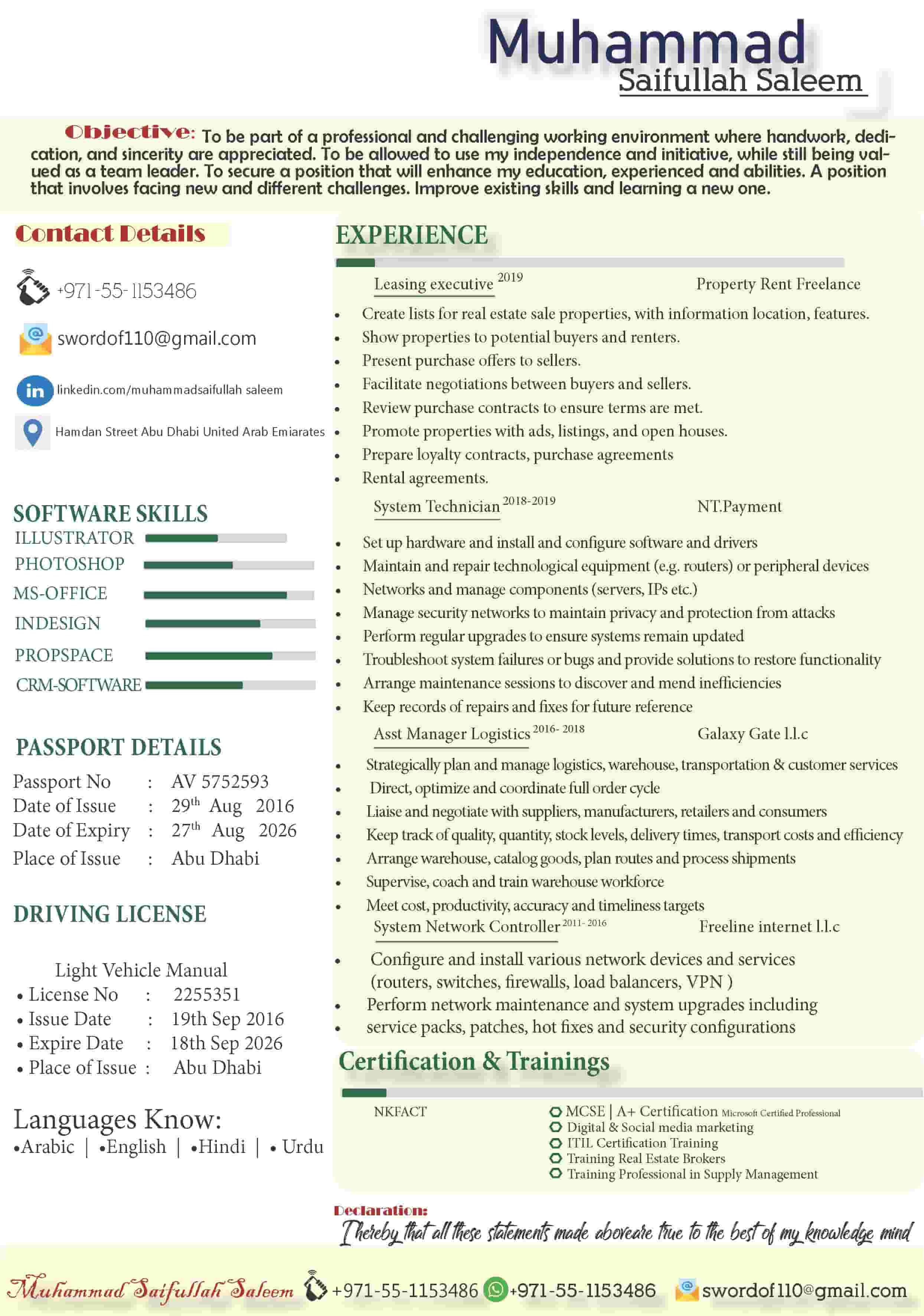 IT Support / Assistant - Sales