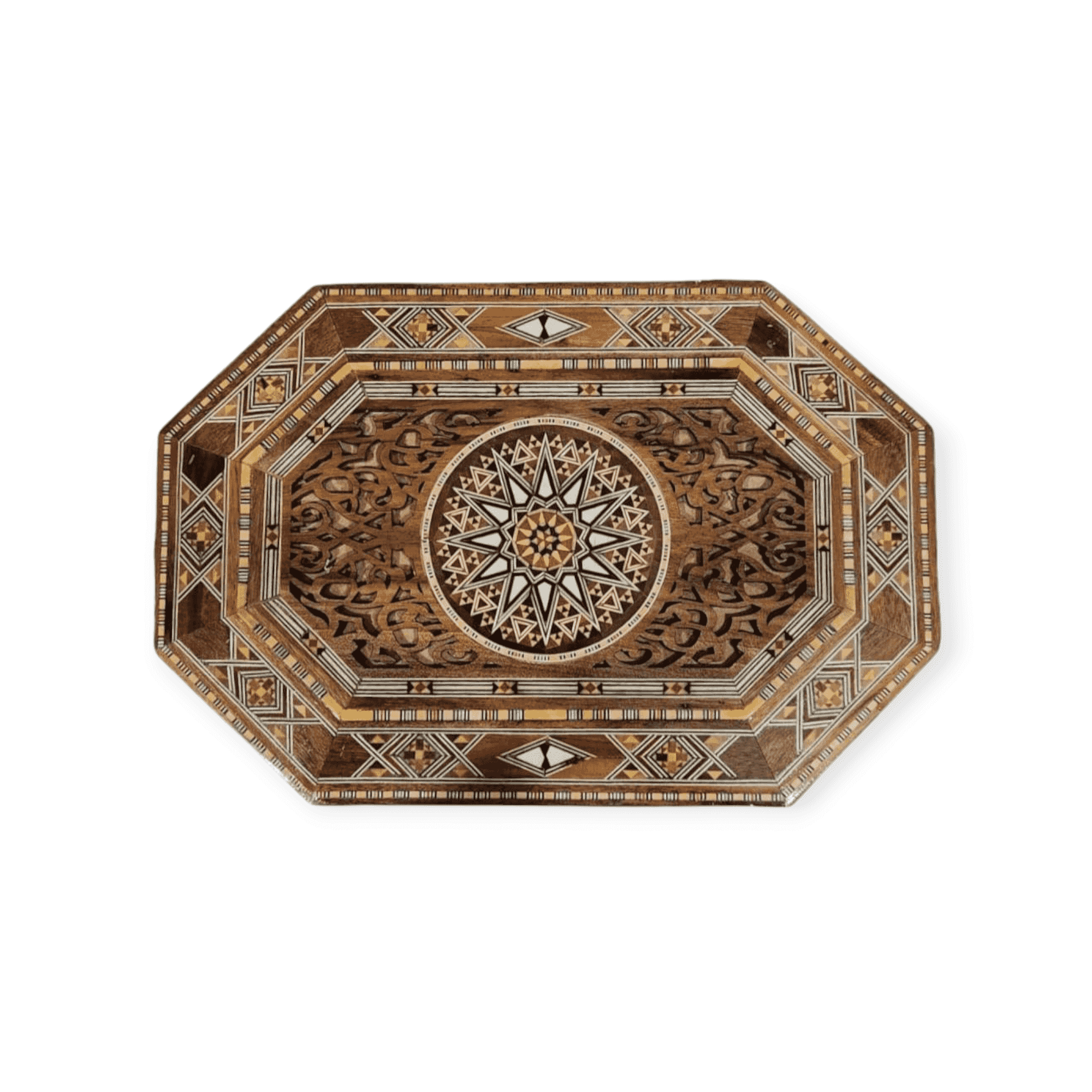 Damascus boxes inlaid with seashells