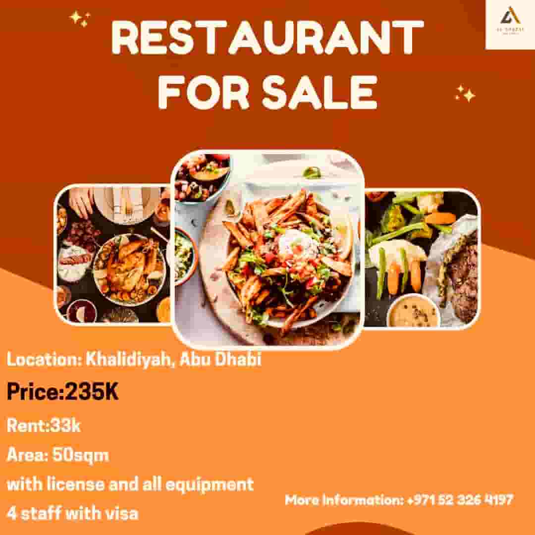 Restaurant for sale Al Khalidiyah
