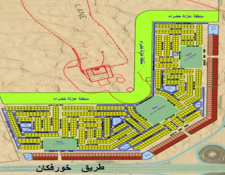 Commercial land for sale in Khorfkan