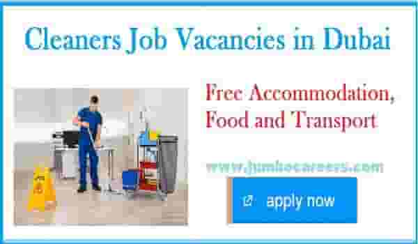Dubai cleaners job vacancy