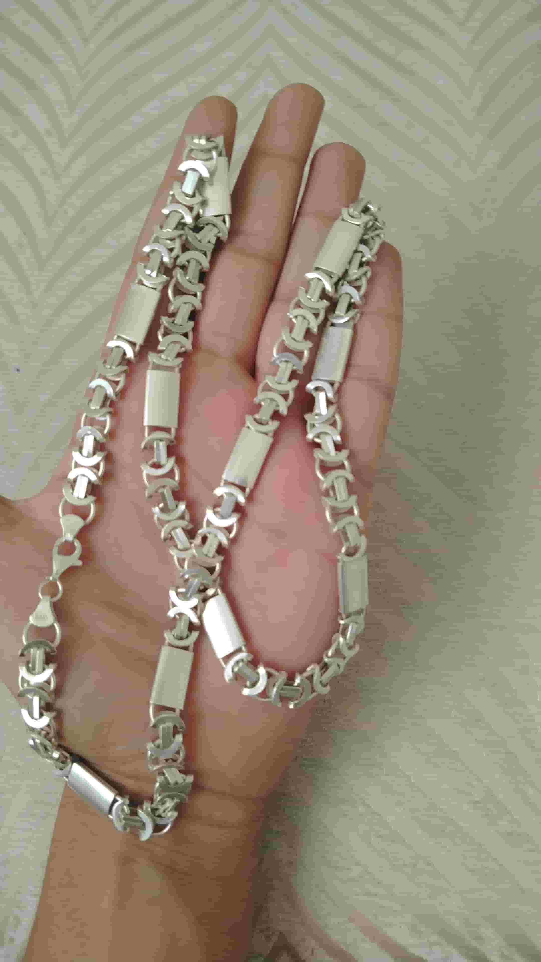 A new big Italian silver necklace