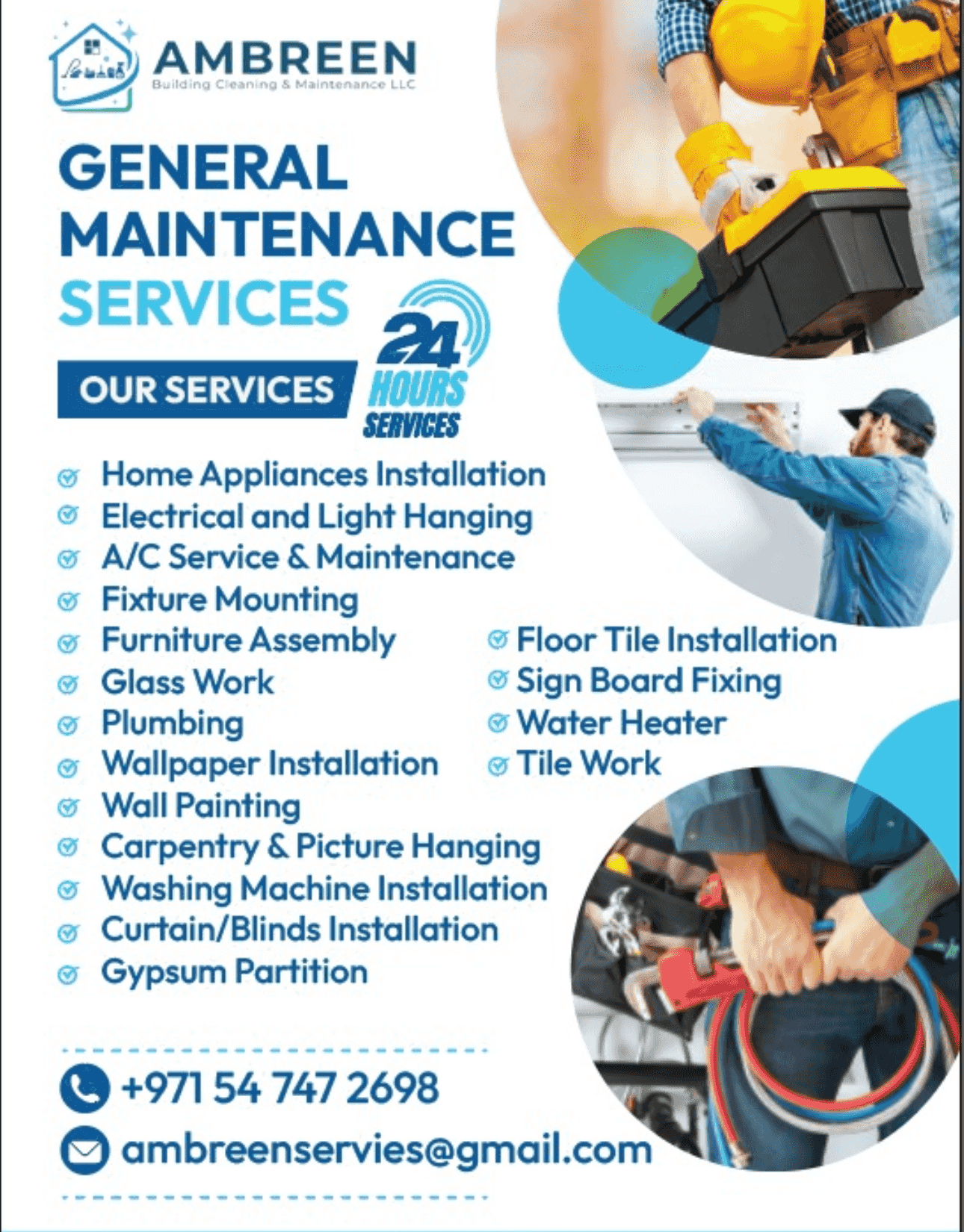 General maintenance of all devices 