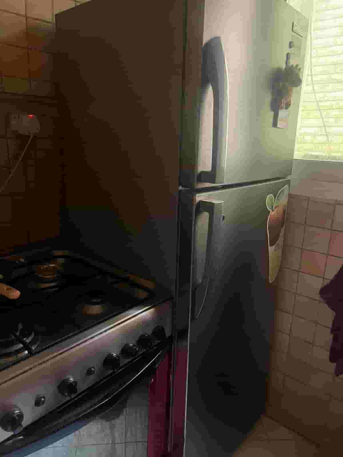 For sale a medium sized refrigerator