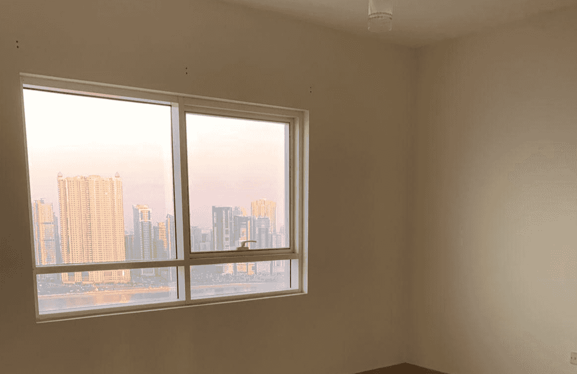 For rent a three-bedroom apartment with a hall on Al Khan Lake