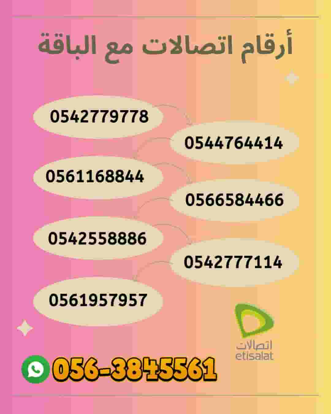 Etisalat VI special numbers