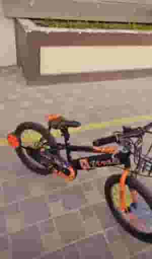 Orange bike for kids