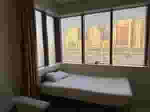 A room for rent in an area that denies water, Al Nahyan camp. 2000 dirhams are required per month