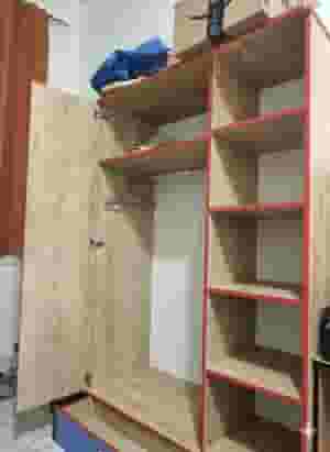 🏠 Complete Bedroom Furniture Package: Wardrobe & 4-Shelf Unit - Great Value