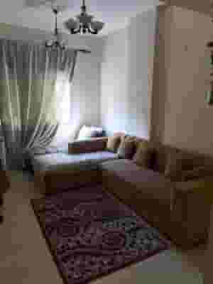 A furnished apartment with a room and a hall