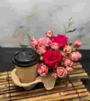 Coffee shop and flower shop