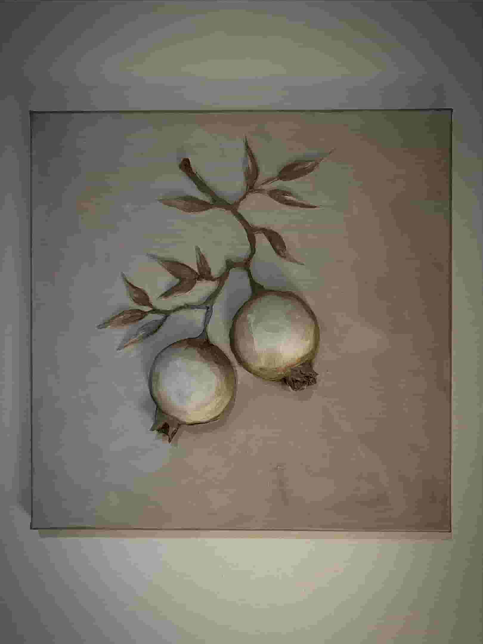 لوحة صناعه يدويه من الطين والاكرليك