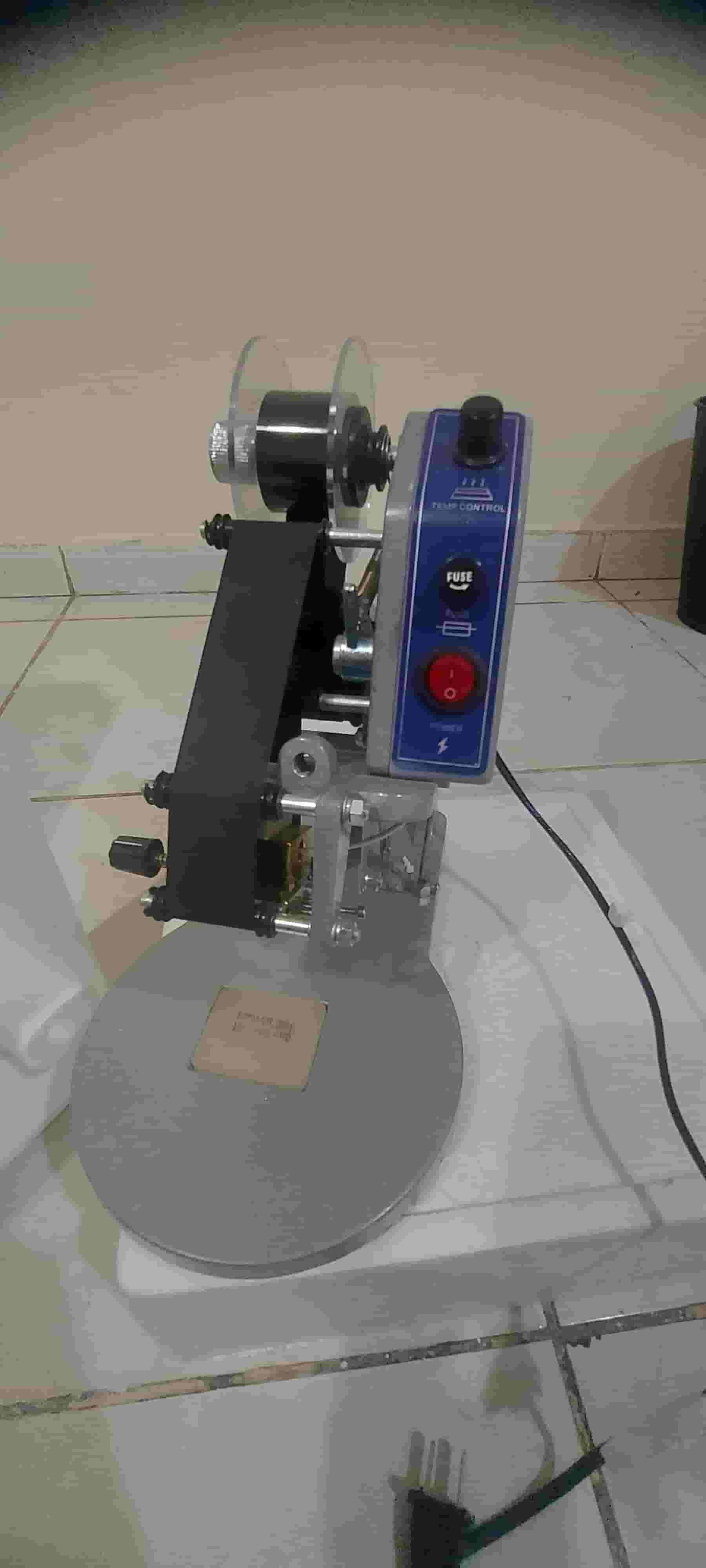 Expiry date printer on plastic bottles