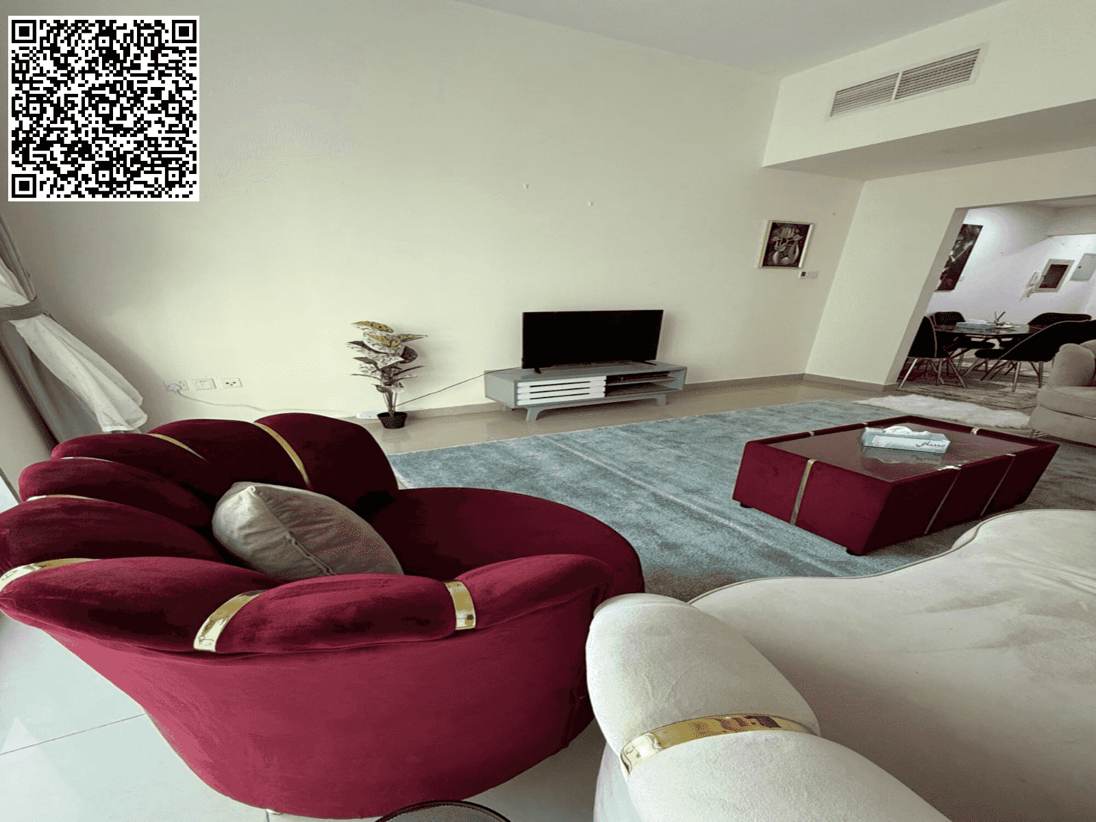 Furnished room and hall for monthly rent in Ajman Corniche Ajman