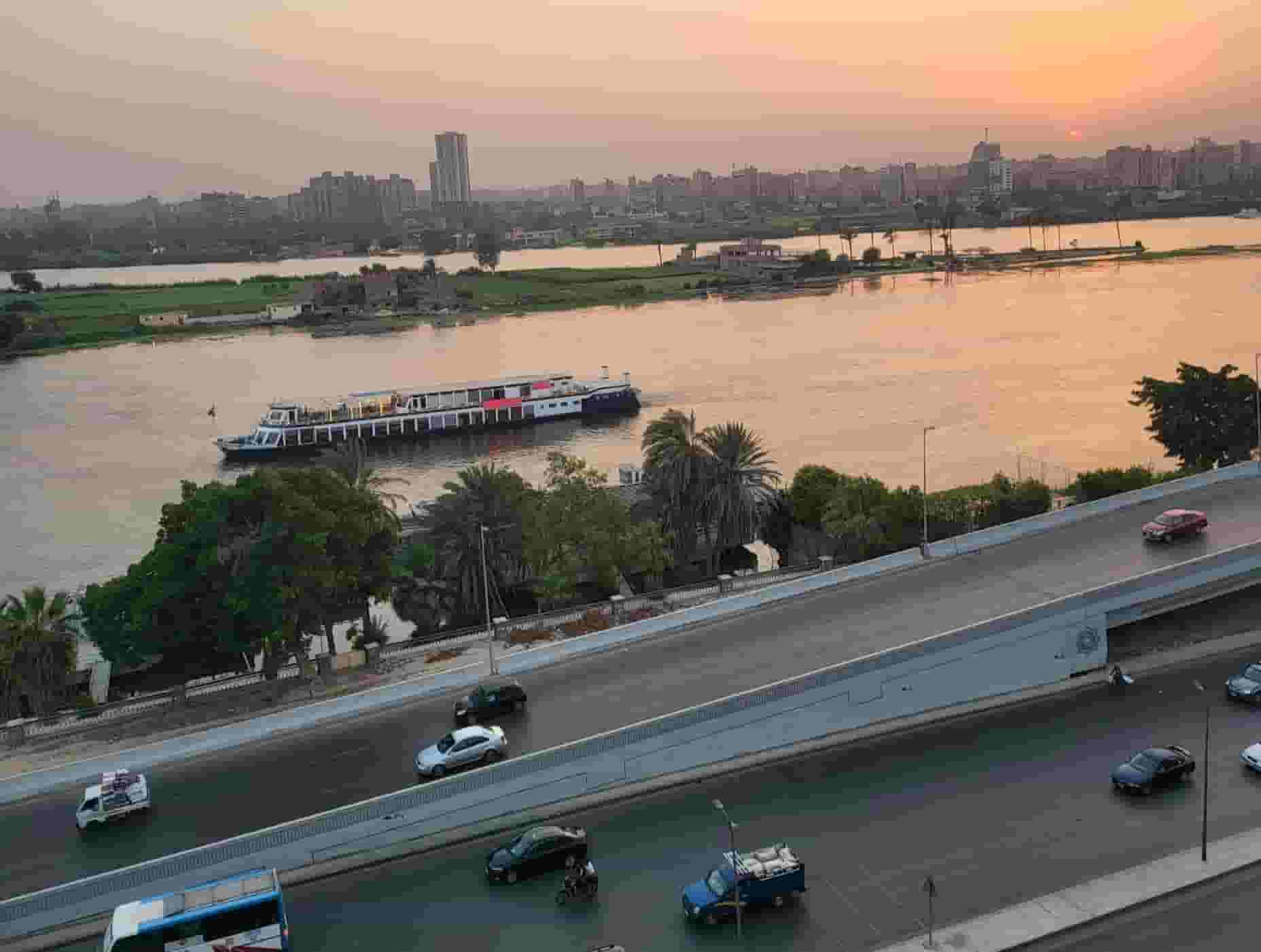 You own the largest roof for sale, completely private to the entire area of the property, directly on Corniche El Nil