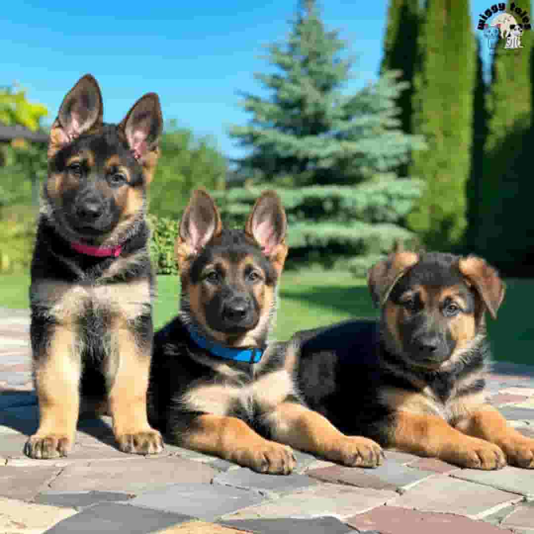 كلاب الراعي الألماني الصحية للذكور والإناث