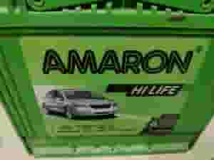 بطارية سيارة أمارون مستعملة تالفة 12 فولت 60 أمبير للبيع