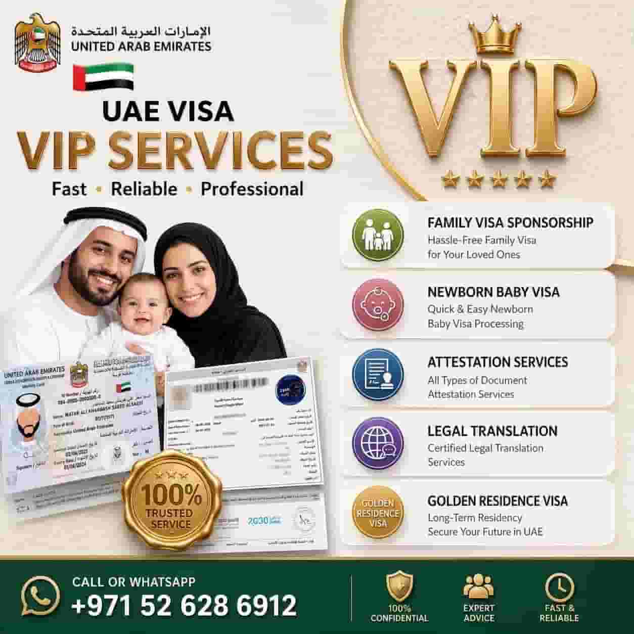 Family visa, care and newborn visa 