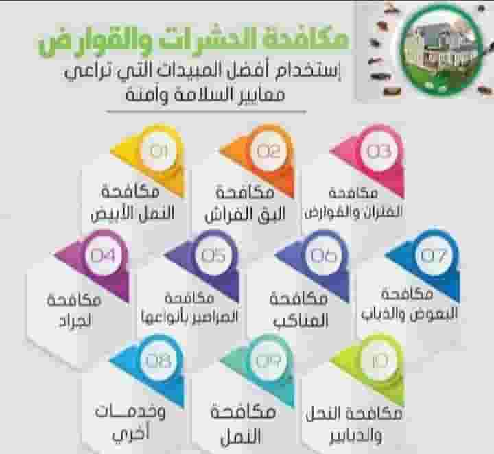 شركه مكافحه الحشرات والافات