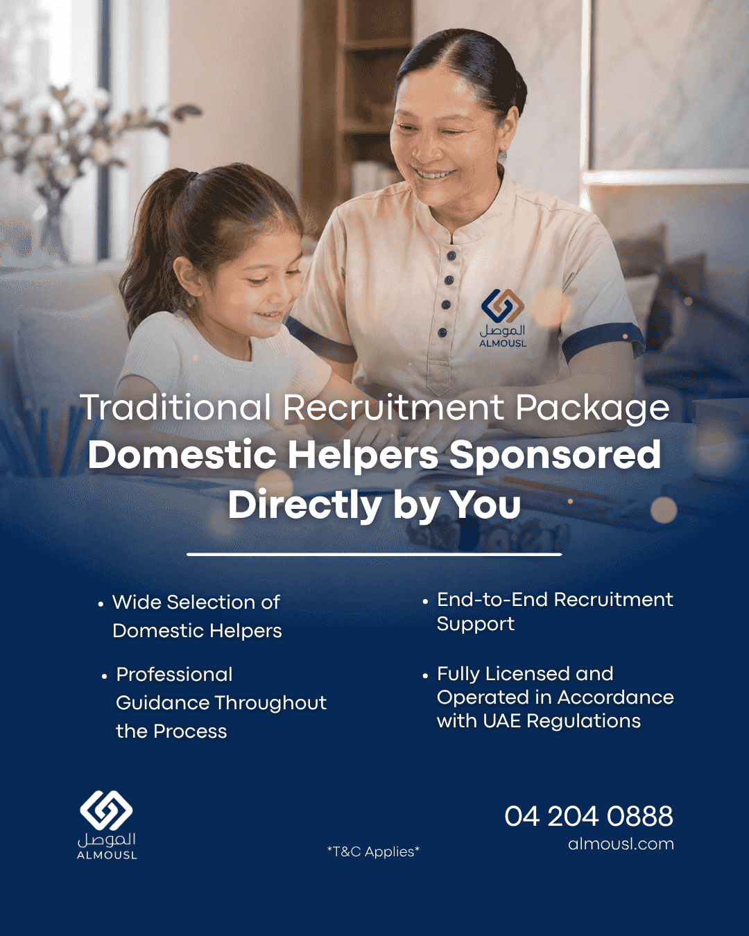 Traditional Recruitment Package Domestic Helpers Sponsored Directly by You