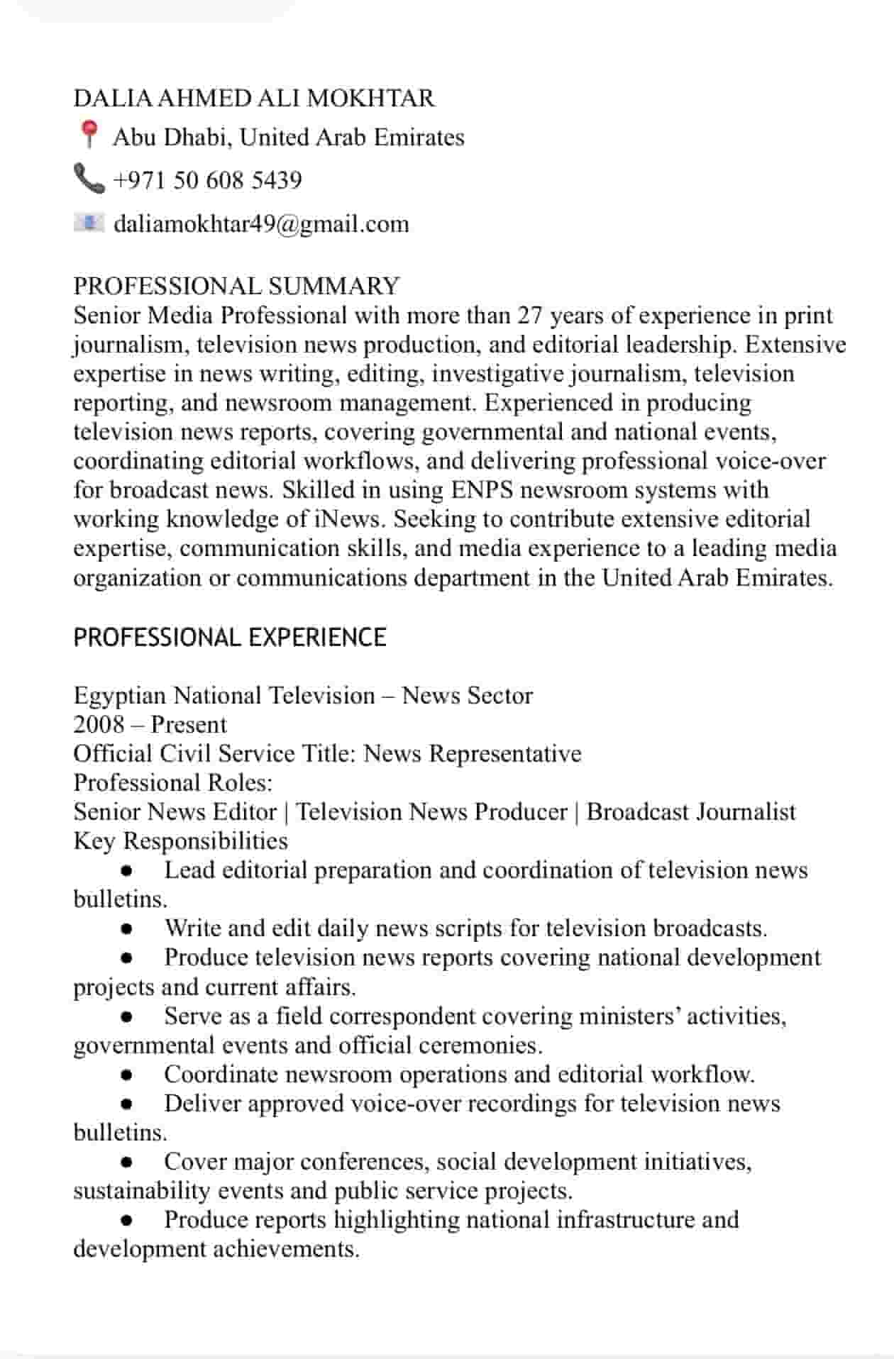 Senior News Editor | Broadcast Journalist | Media and Editor-in-Chief of News Releases