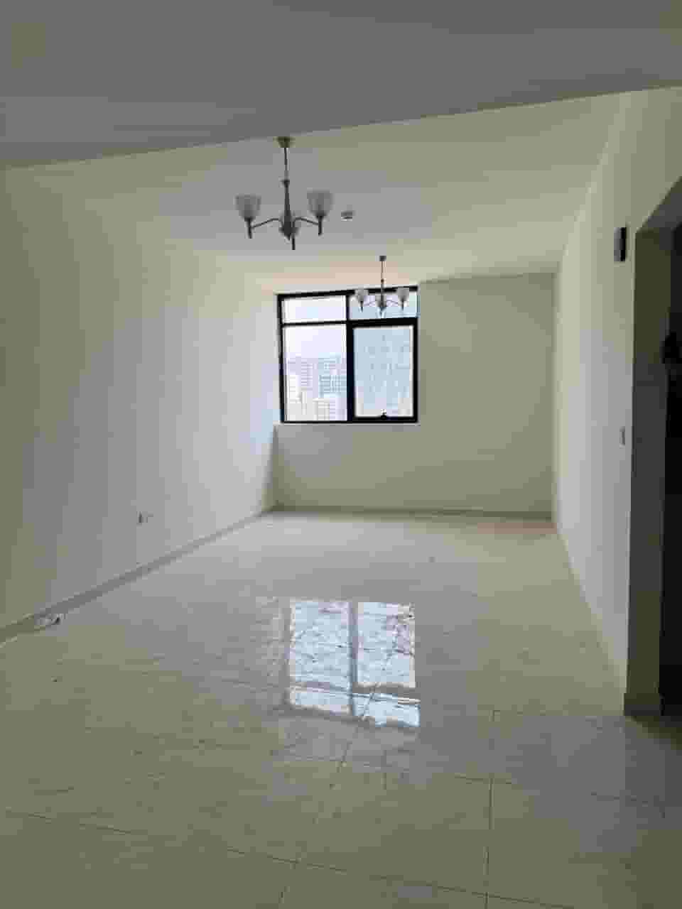 The most beautiful two master bedroom apartment and hall for annual rent in Al Mamzar /Al Taawun, the first resident,