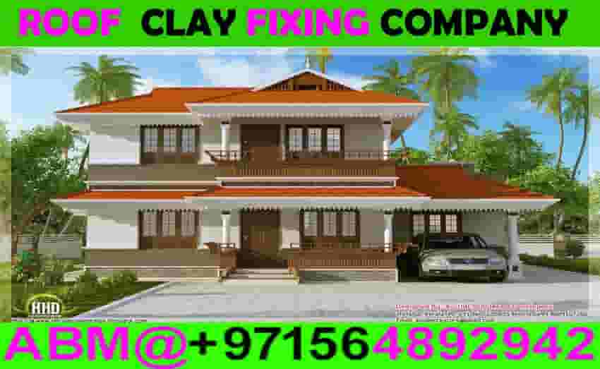 Roof Top Design Clay Installation Contractor in dubai sharjah .