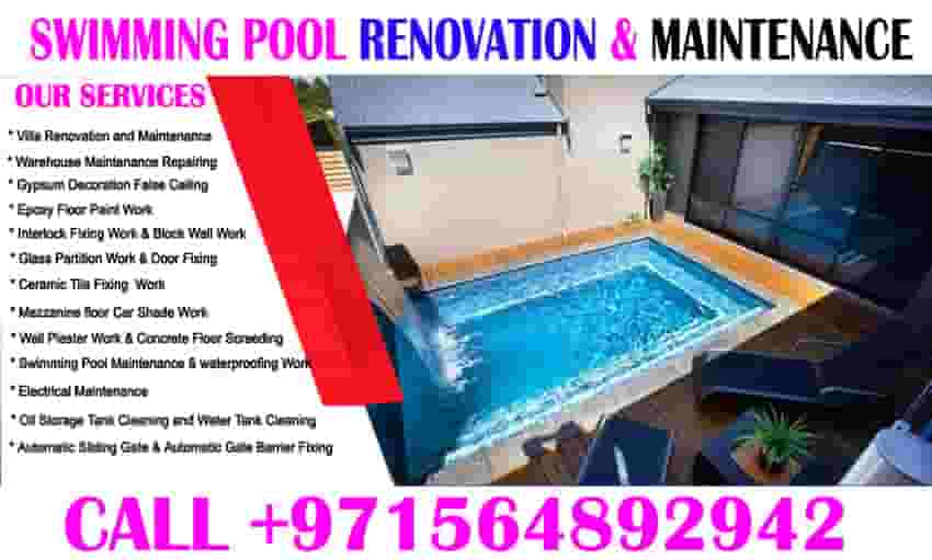 Swimming Pool Renovation Maintenance in Dubai Ajman Sharjah
