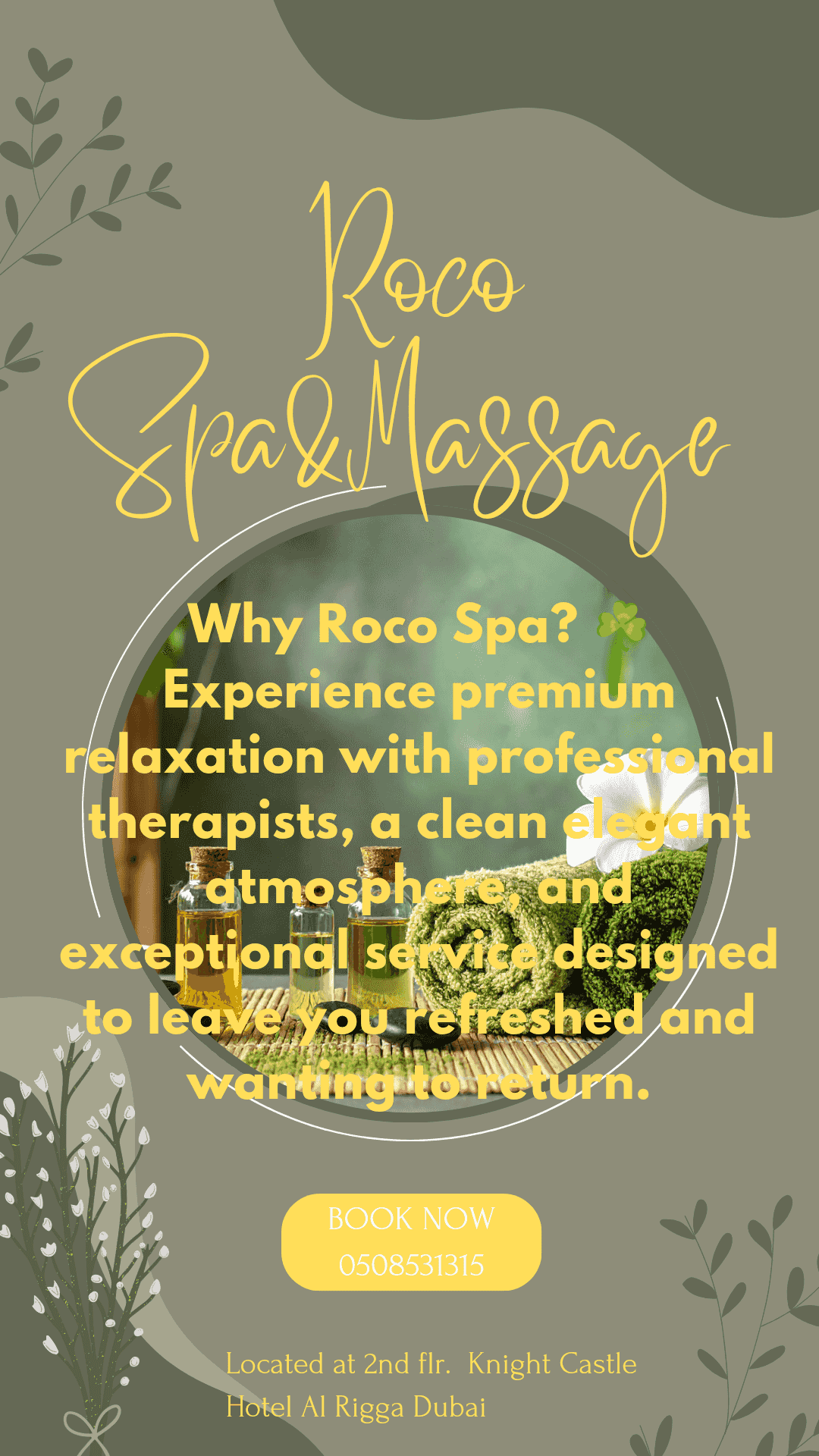Make Time for Yourself Today at Roco Spa&Massage