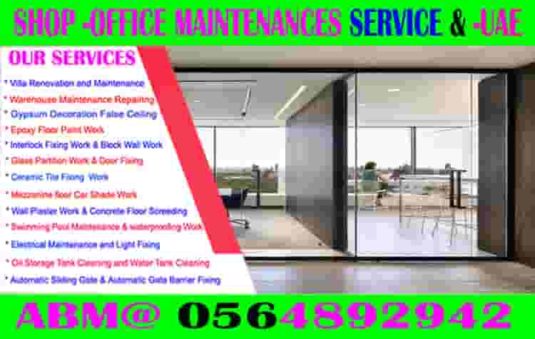 Office Decoration Maintenance Contractor In Dubai Ajman Sharjah