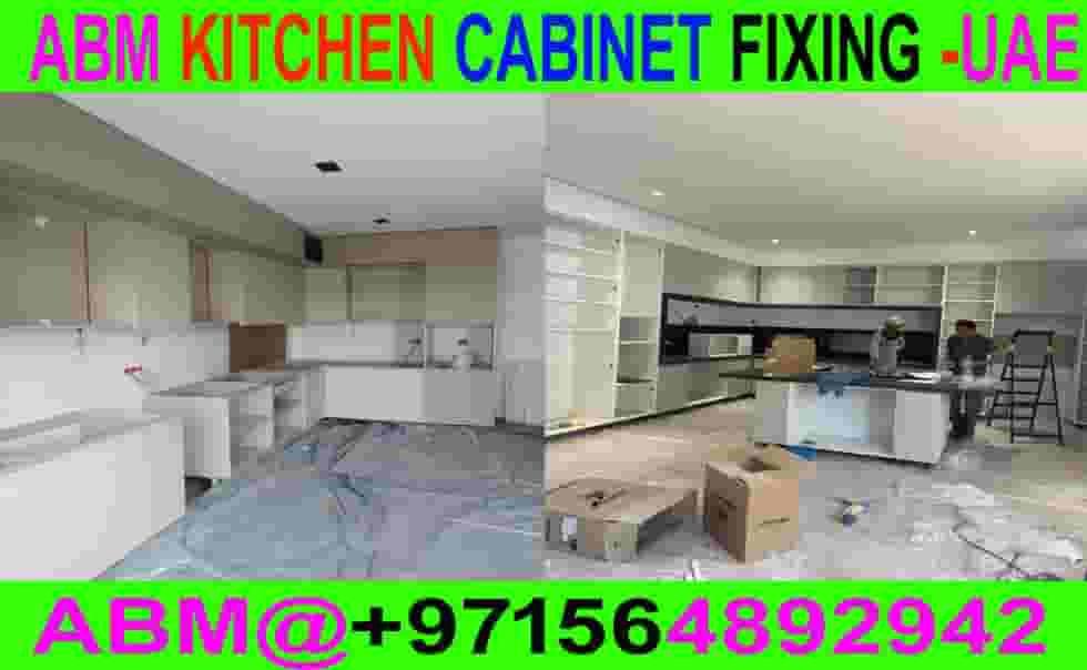 Kitchen cabinet fixing & polishing dubai ajman Sharjah