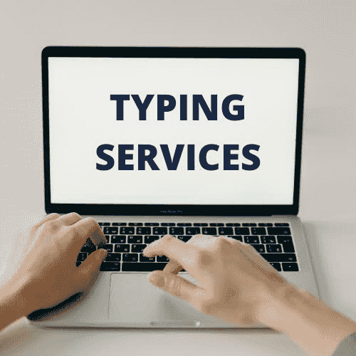 A typist is required to work in a typing office