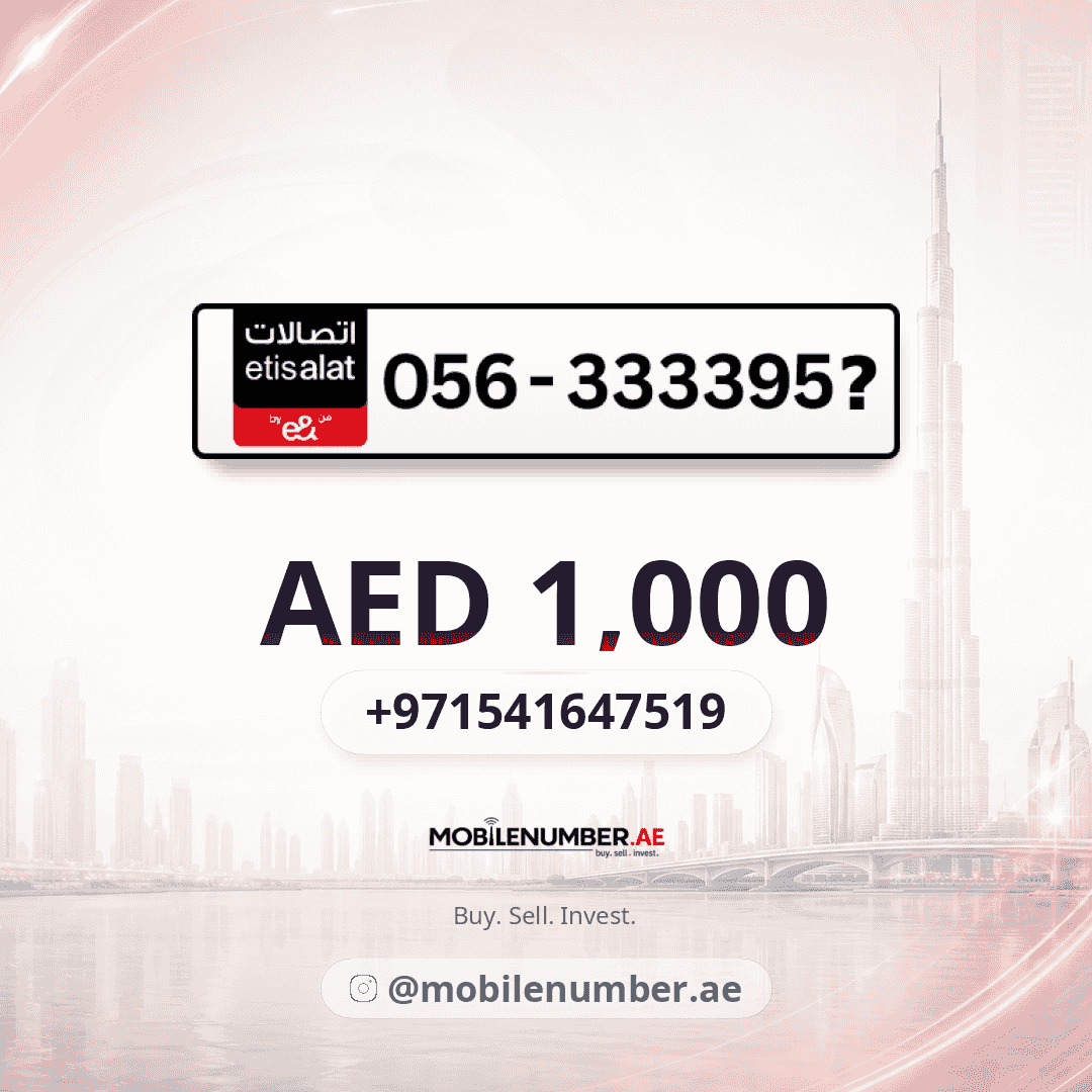 Distinctive VIP Numbers UAE | Fancy & Special