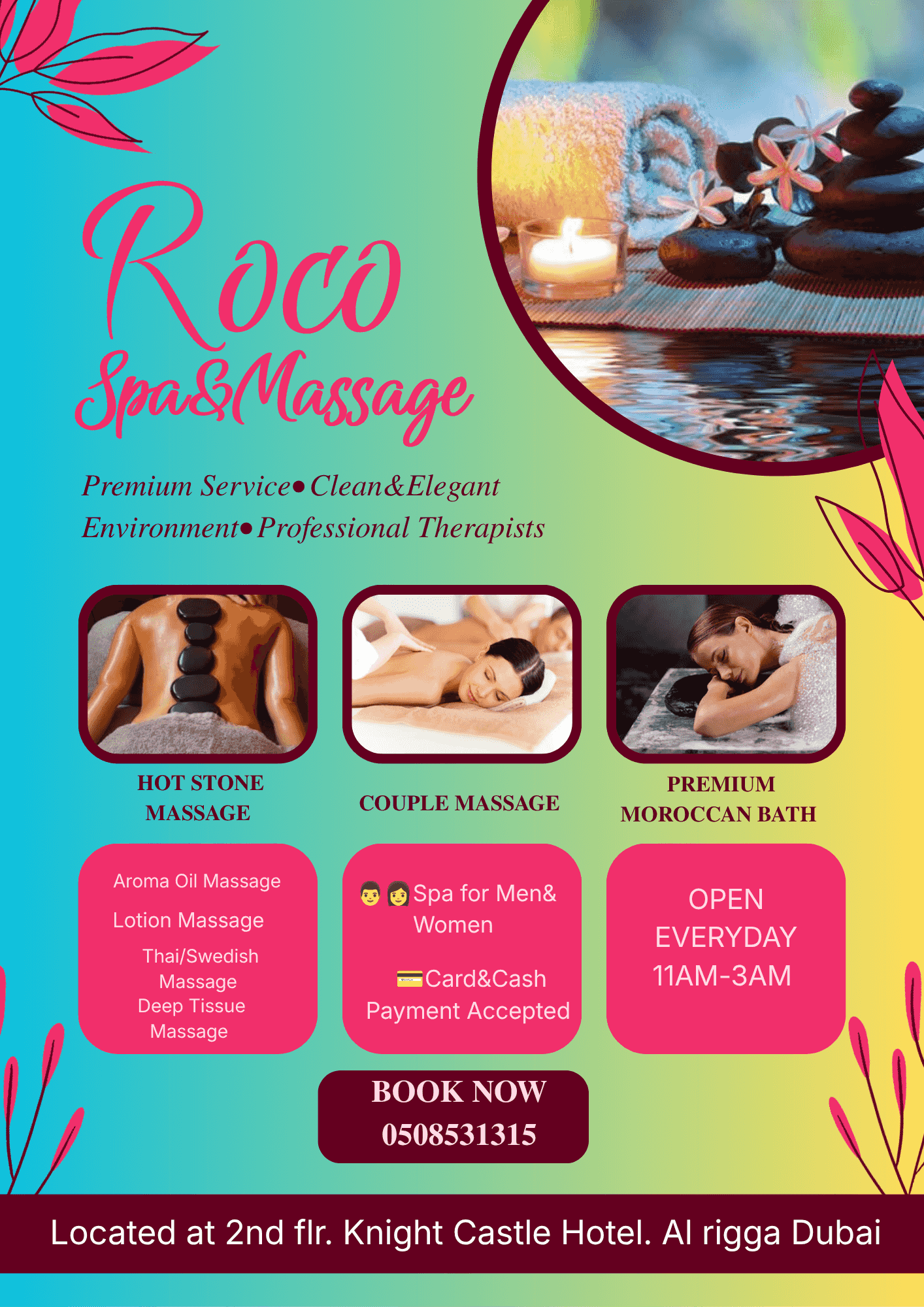 Experience Premium Care in a Serene Atmosphere At Roco Spa&Massage