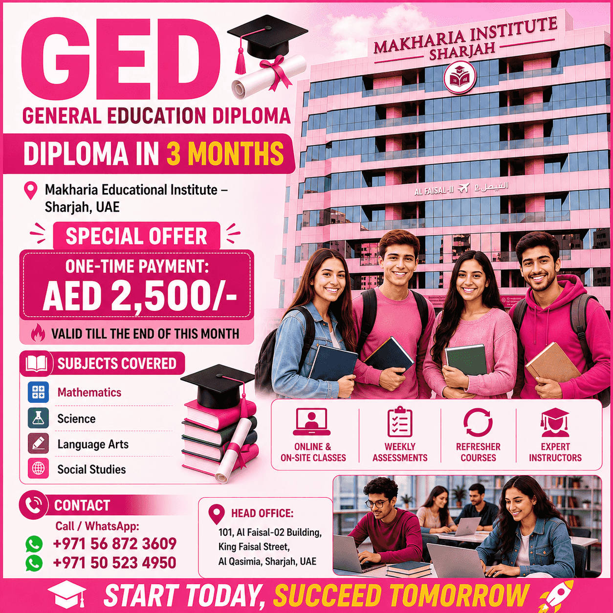 Achieve Your High School Equivalency with Expert GED Training in Sharjah
