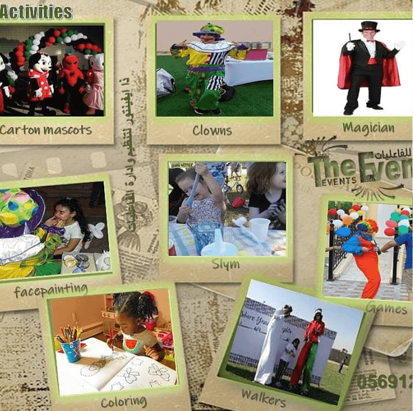 Birthday parties for adults and children and weddings